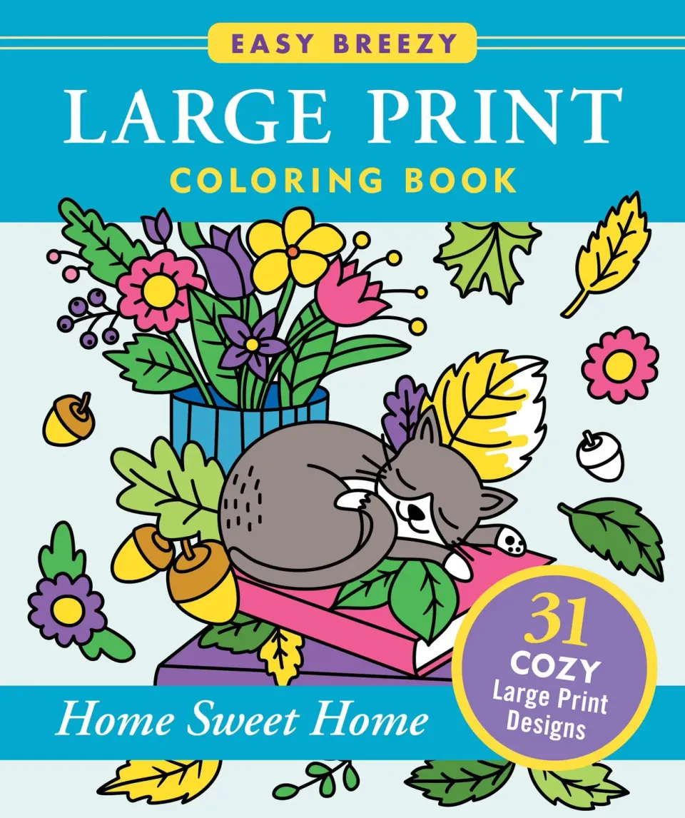 Peter Pauper Press Home Sweet Home fargebok stor skrift