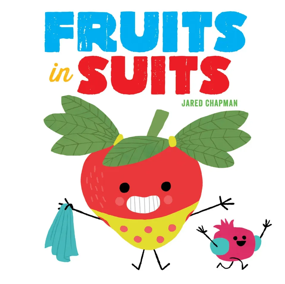 Abrams Appleseed Fruits in Suits pappbok 0-3 år bad