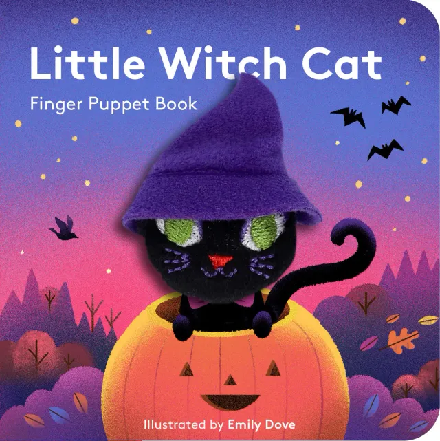Abrams and Chronicle Little Witch Cat pekebok fingerdukke halloween