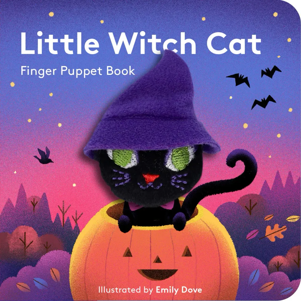 Abrams and Chronicle Little Witch Cat pekebok fingerdukke halloween