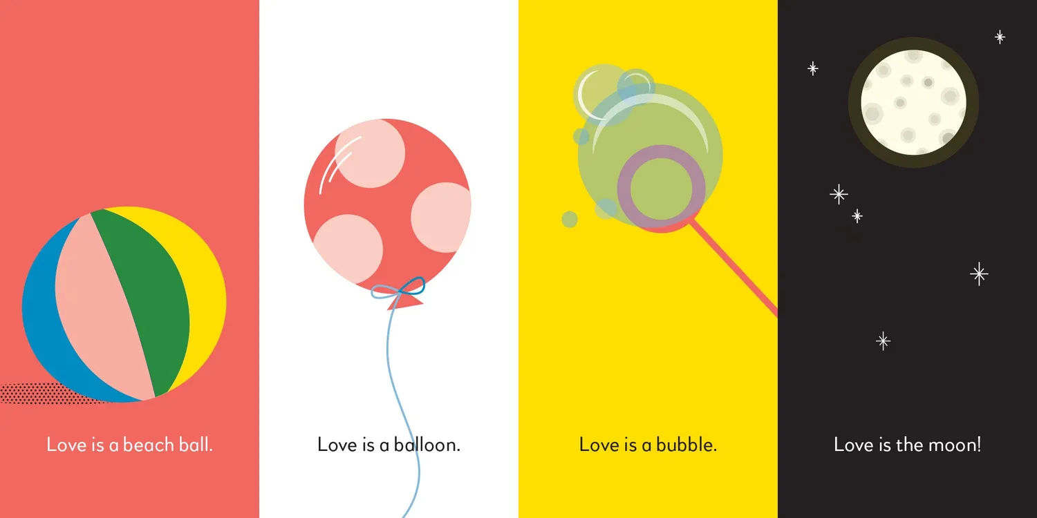 Abrams Love Is a Ball pappbok småbarn ballglede