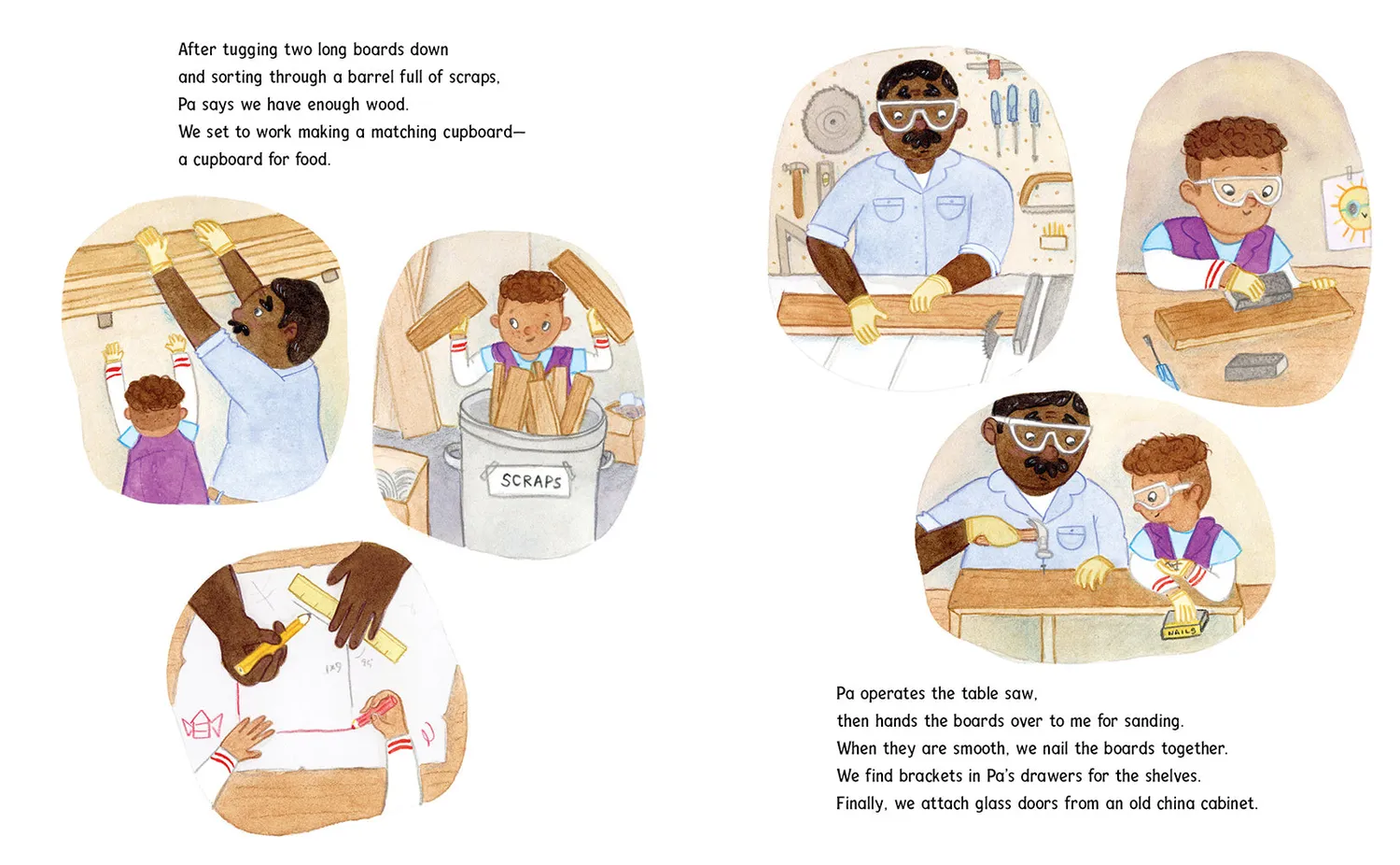 Toni Buzzeo Pa, Me, and Our Sidewalk Pantry bildebok innbundet