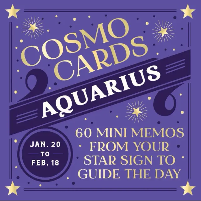 Abrams & Chronicle Books Cosmo Cards Aquarius affirmasjonskort 60