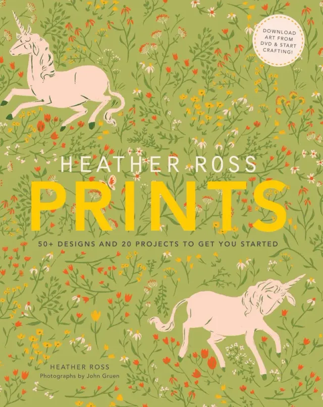 Heather Ross Prints paperback hobbybok 50 mønster