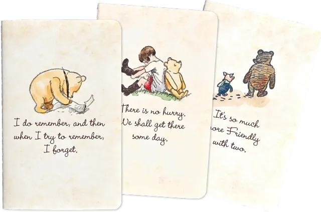 Peter Pauper Press Winnie-the-Pooh notatbok 3 stk mini