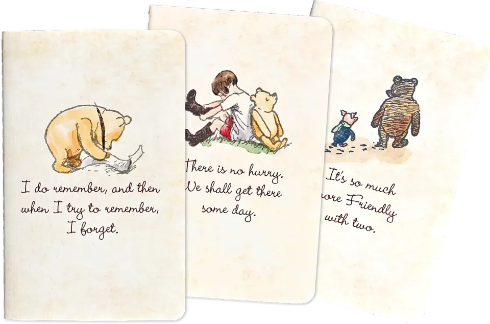 Peter Pauper Press Winnie-the-Pooh notatbok 3 stk mini