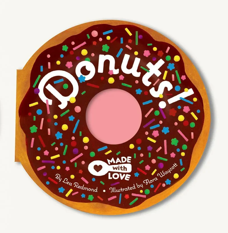 Made with Love Donuts pappbok formet som smultring