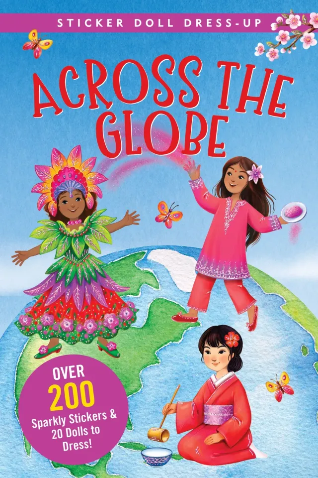 Peter Pauper Press Across the Globe klistremerkebok