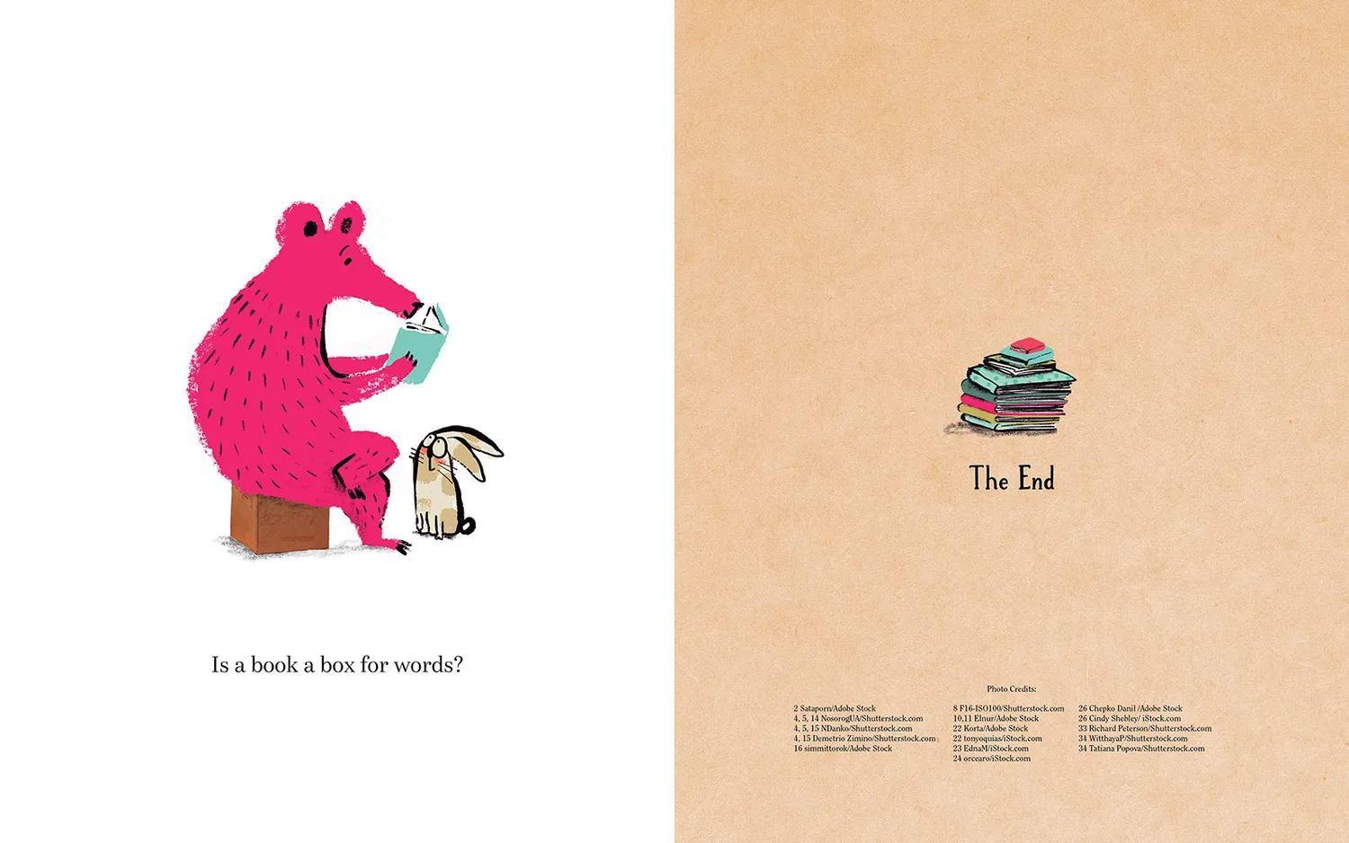 Red Comet Press Is a Book a Box for Words barnebok innbundet rim