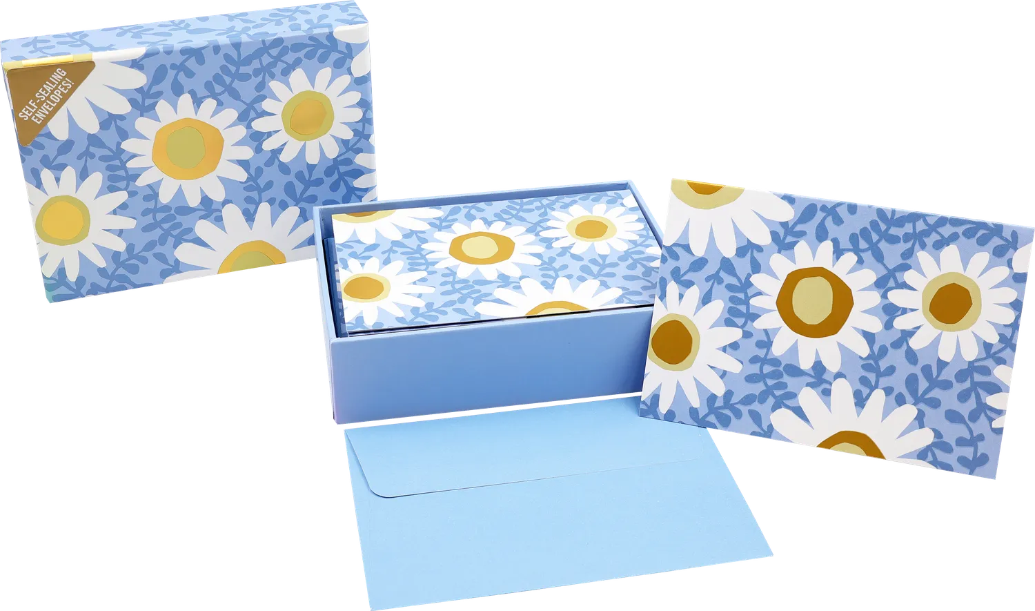 Peter Pauper Press Daisies notatkort 14 stk prestekrage