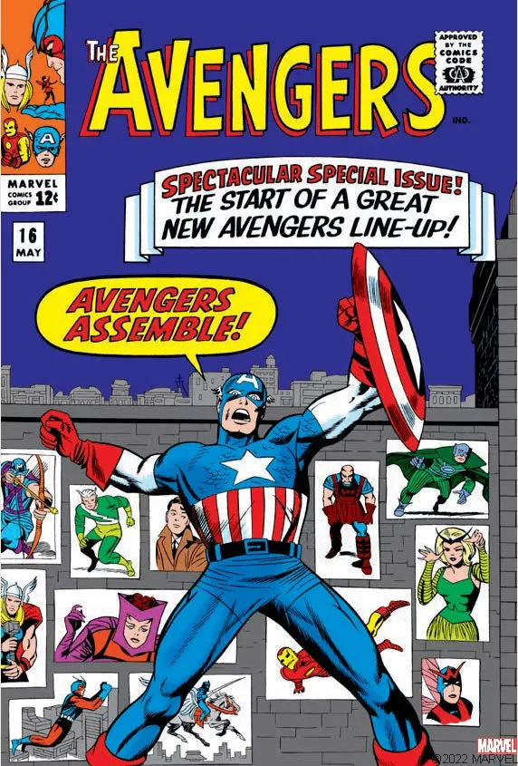 Marvel The Avengers 100 postkortbok samleboks tegneserie