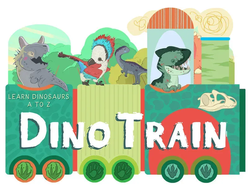 Abrams & Chronicle Books Dino Train kartongbok dinosaur