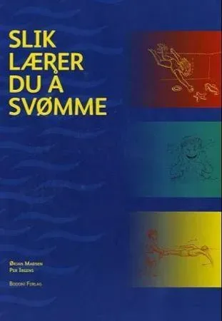 Bokia Slik lærer du å svømme heftet bok med DVD pent brukt