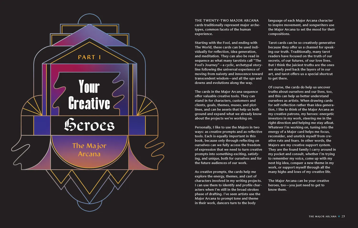 Abrams and Chronicle Tarot for Creativity pocketbok kreativitet