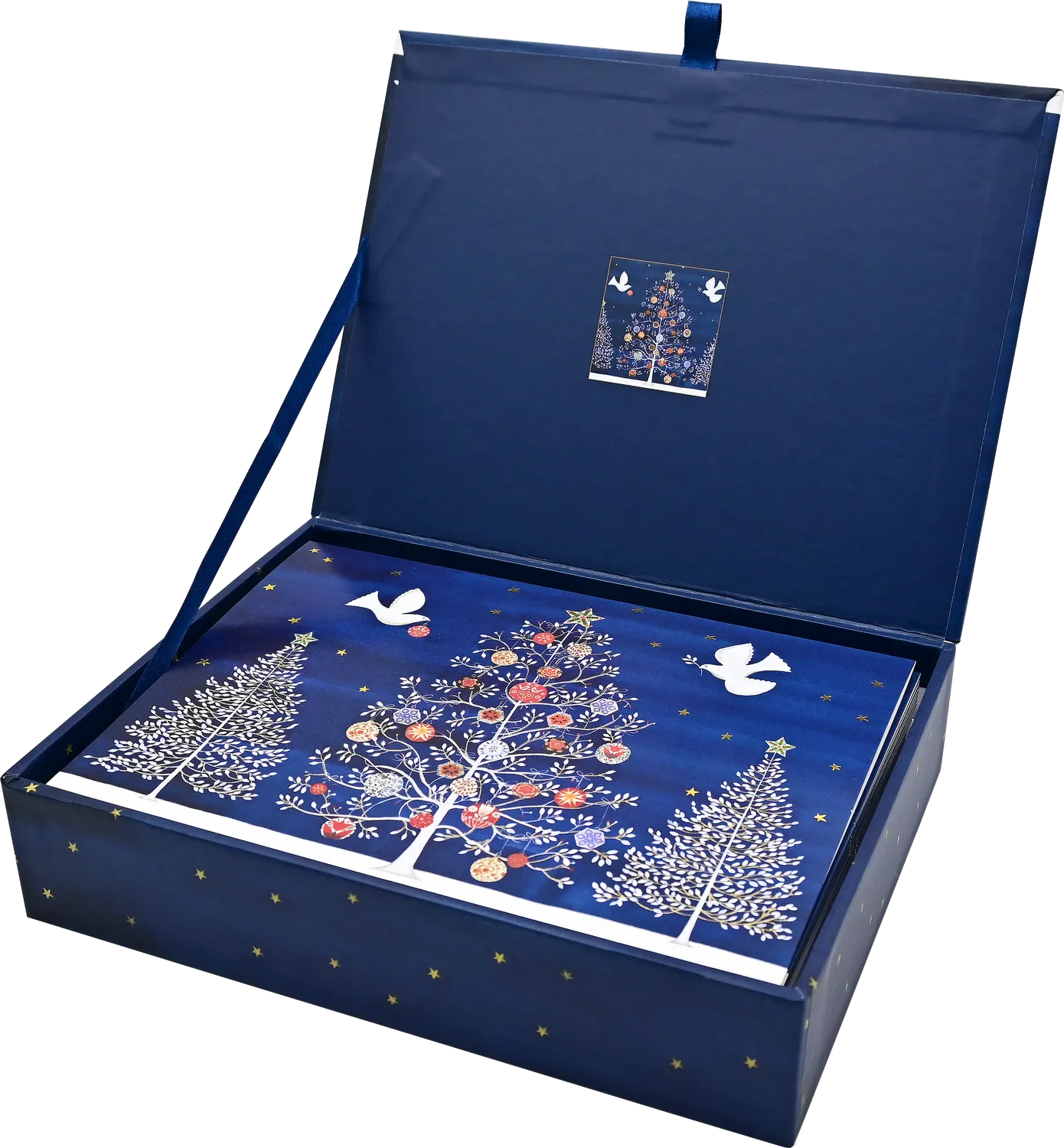 Peter Pauper Press Doves of the Season julekort 20-pk eske