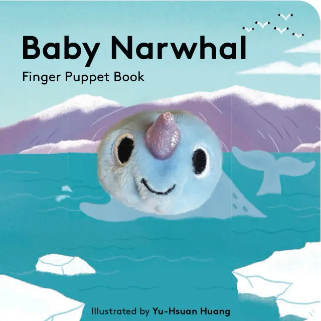 Chronicle Books Baby Narwhal pekebok fingerdukke