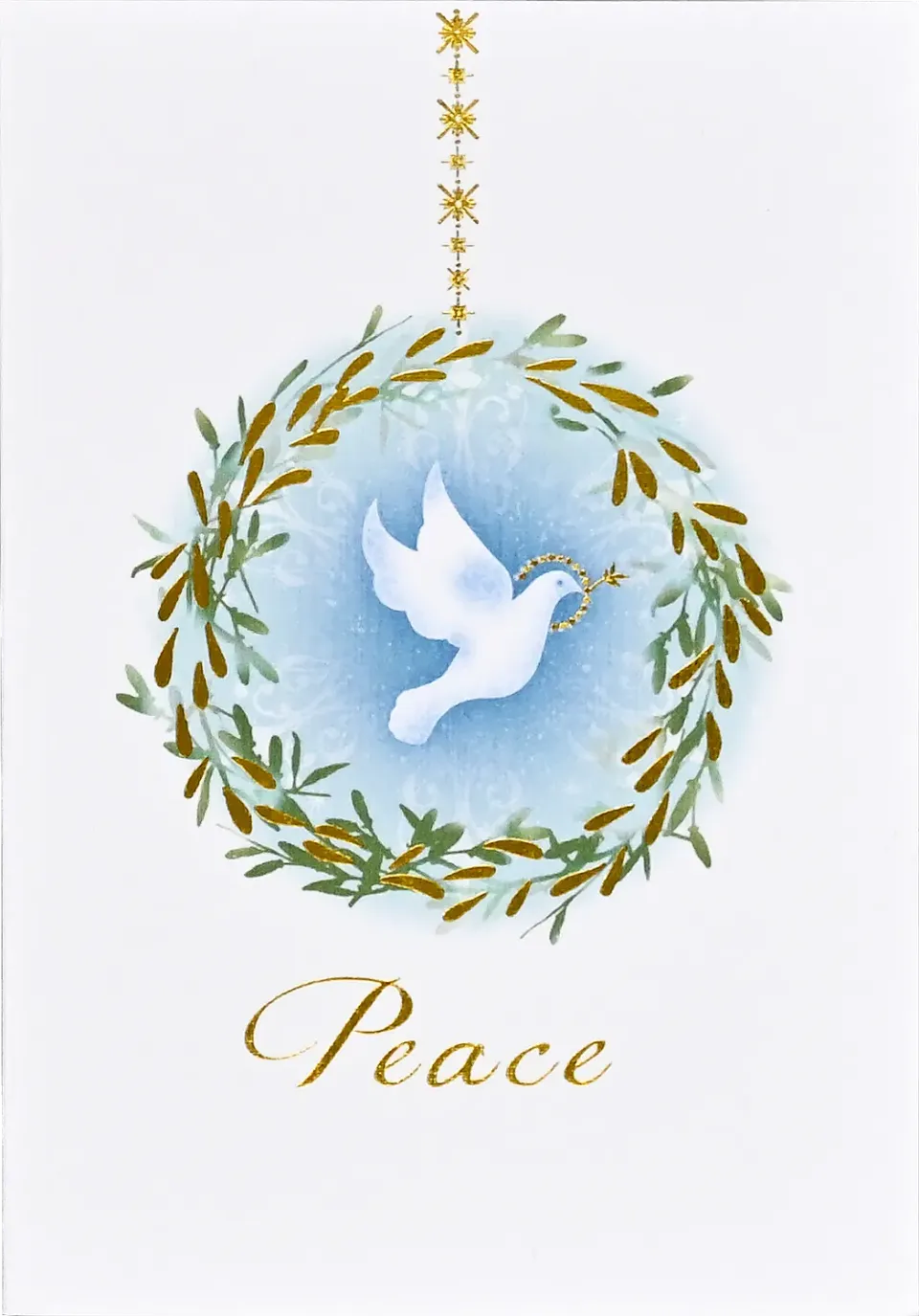 Peter Pauper Press Peaceful Tidings julekort 20 stk due
