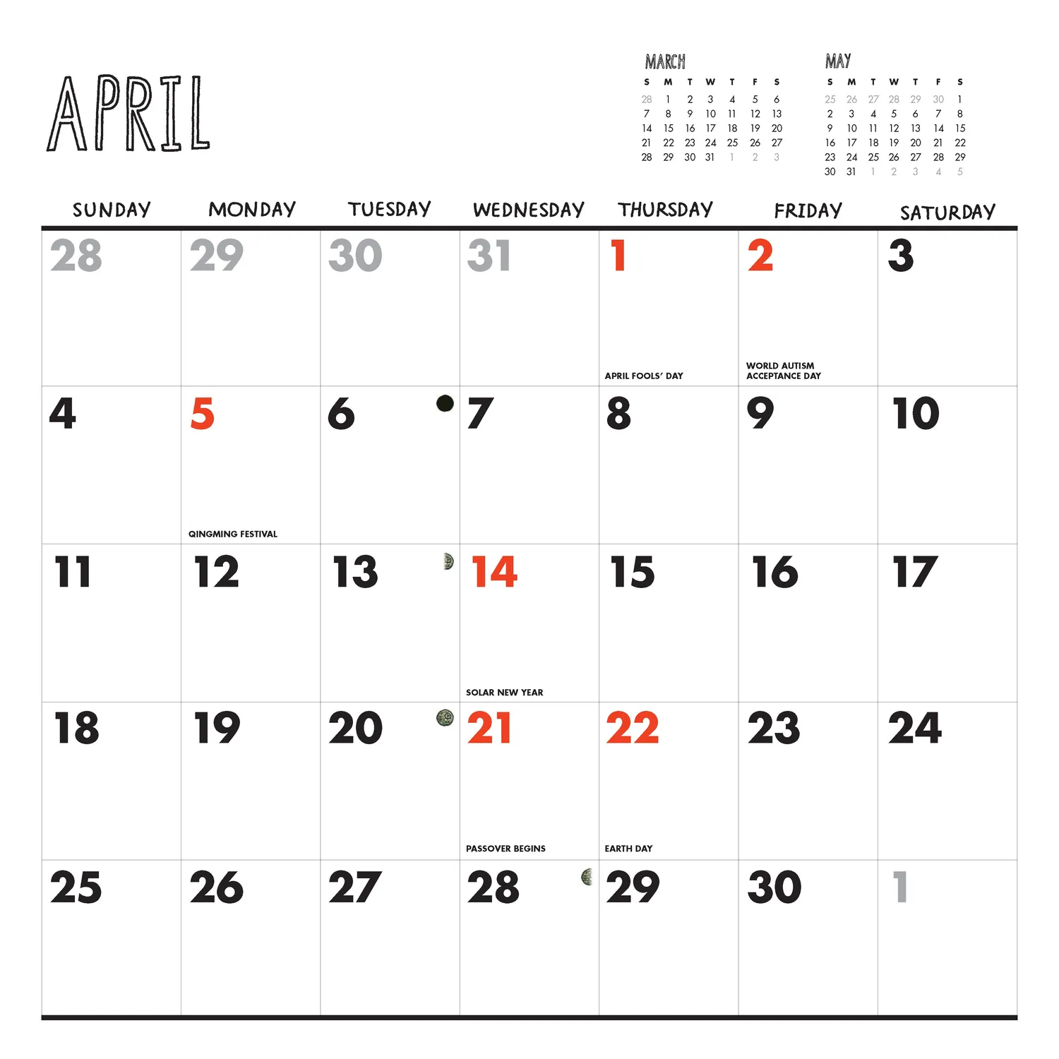 Chronicle Books Mandalorian and Child veggkalender 2027