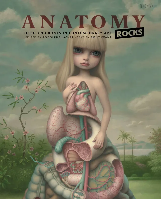 Anatomy Rocks Flesh and Bones kunstbok innbundet anatomi