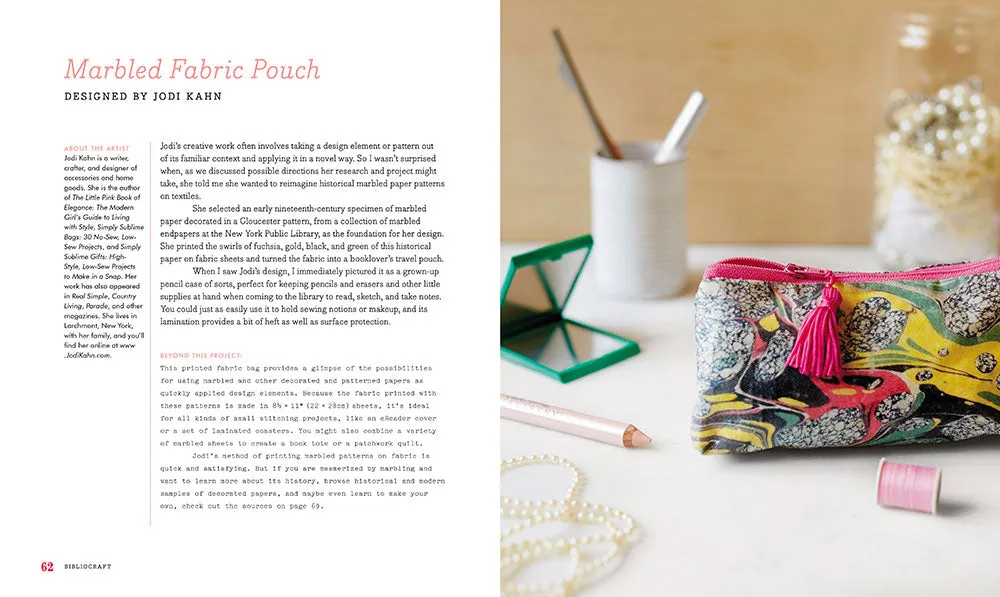 Jessica Pigza Bibliocraft innbundet hobbybok bibliotek-DIY