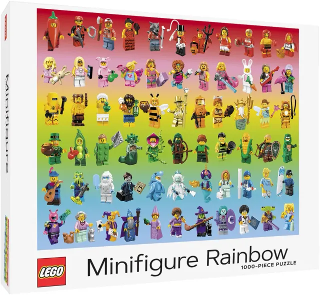 Abrams and Chronicle LEGO Minifigure Rainbow puslespill 1000 brikker