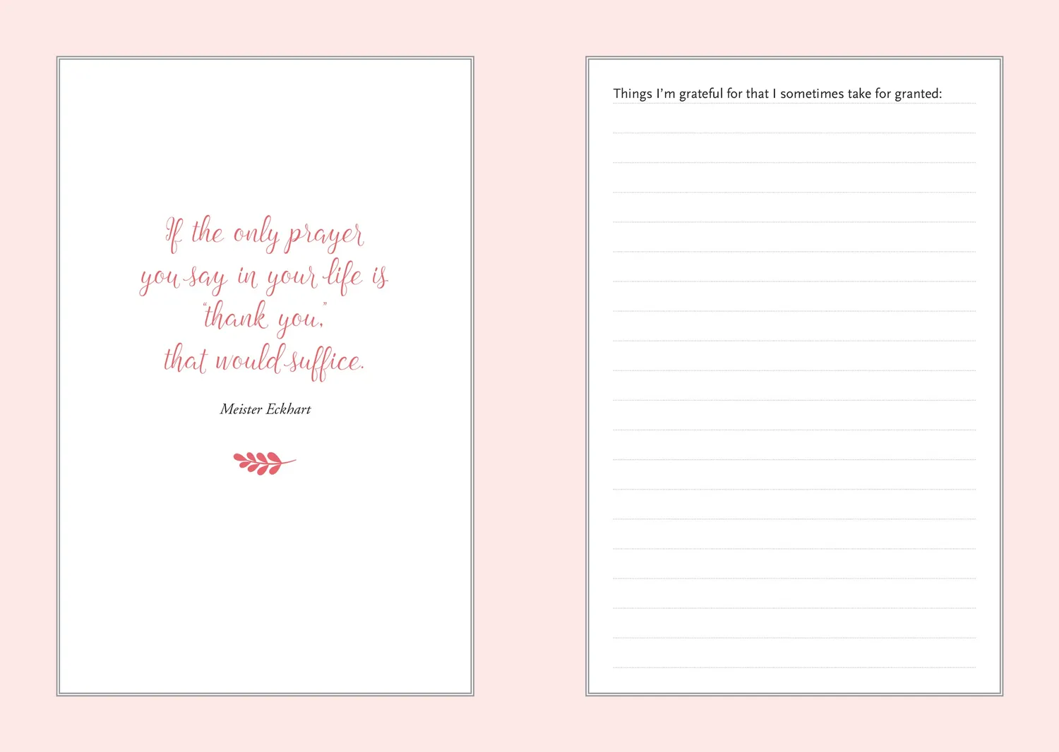 Peter Pauper Press A Daily Dose of Gratitude journal innbundet blomster