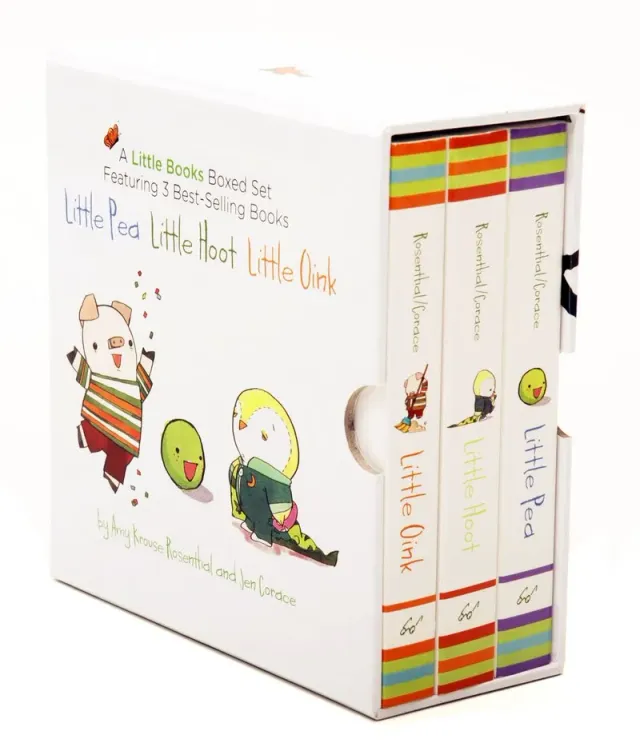 Chronicle Little Pea Hoot Oink pappboks 3 bøker