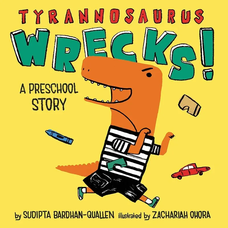 Abrams Appleseed Tyrannosaurus Wrecks bildebok innbundet 4-6 år