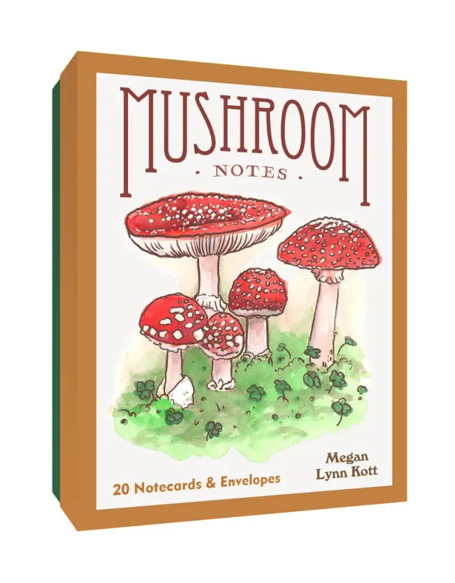 Abrams Mushroom Notes notatbok sopp akvarell