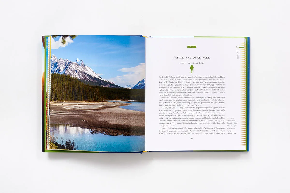 Abrams Fifty Places to Camp Before You Die innbundet campingbok