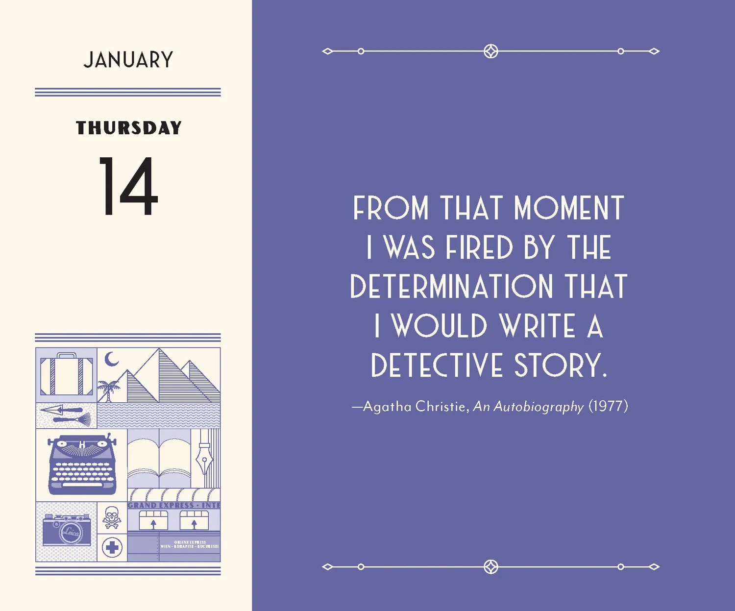 Abrams & Chronicle Books Agatha Christie 2027 kalender