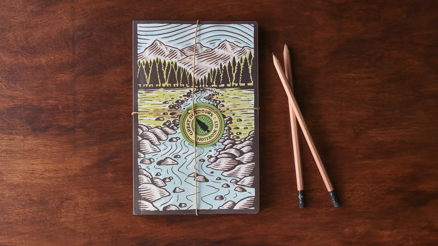Abrams and Chronicle Great Outdoors notatbok 2-pakn turmotiv