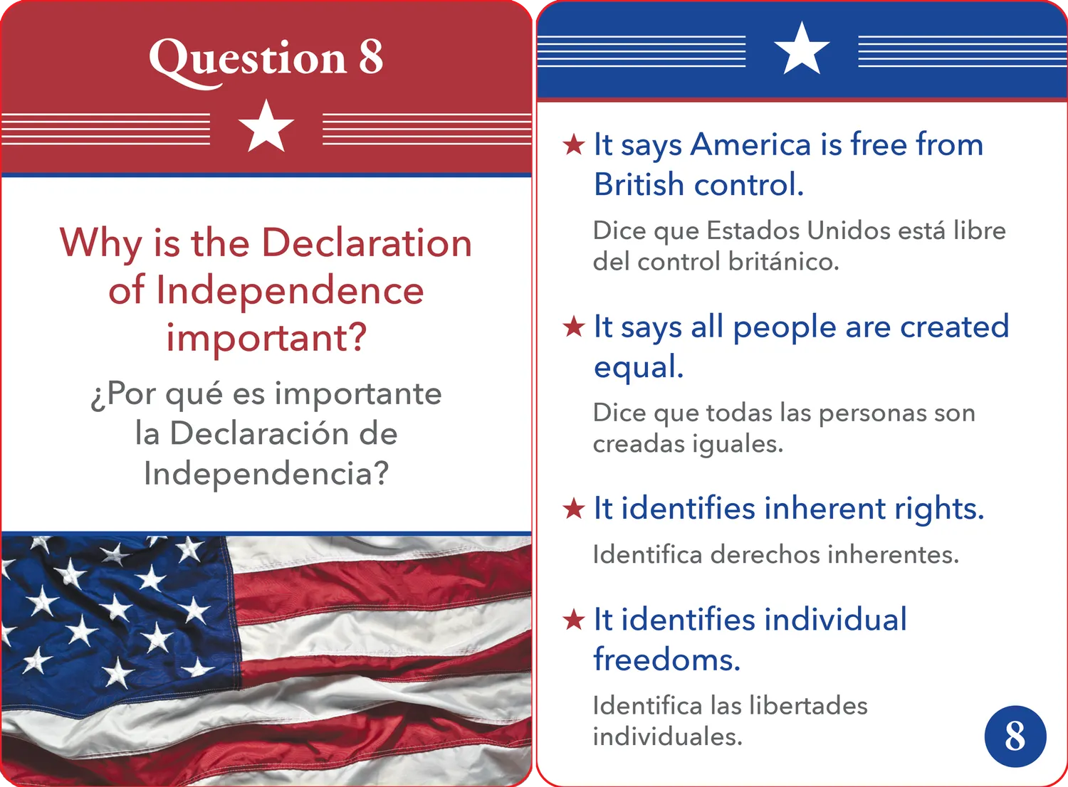 Peter Pauper Press Bilingual US Citizenship puggkort 128 stk
