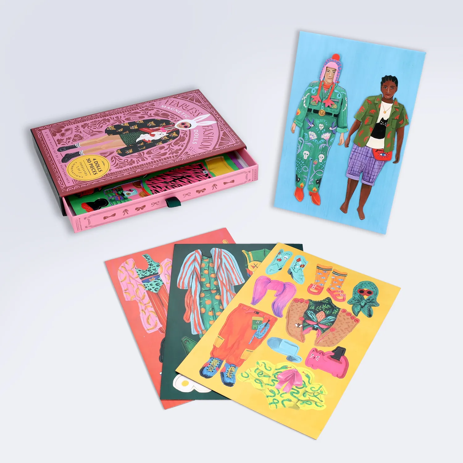 Chronicle Fearless Fashion Magnetic Dolls magnetsett