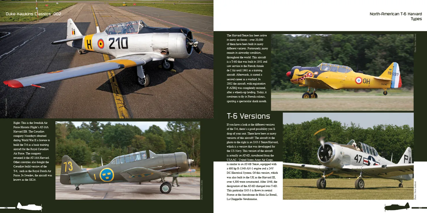 Duke Hawkins T-6 Harvard Texan bok 116 sider