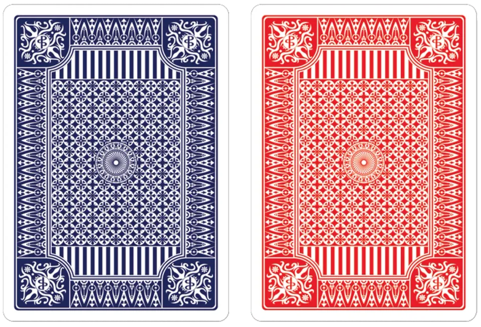 Peter Pauper Press Blue & Red spillkort plast 2 stokker