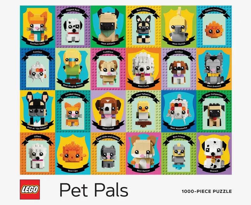 Abrams & Chronicle Books LEGO Pet Pals puslespill 1000 brikker