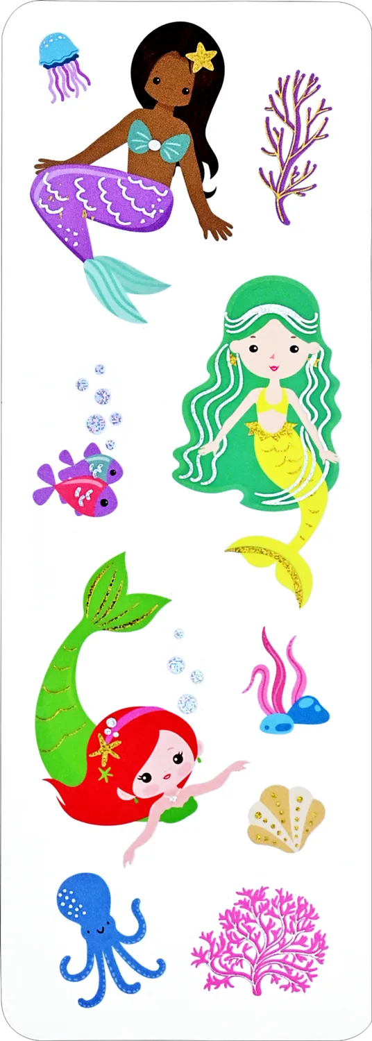 Peter Pauper Press Mermaids klistremerkesett 50 stk havfrue
