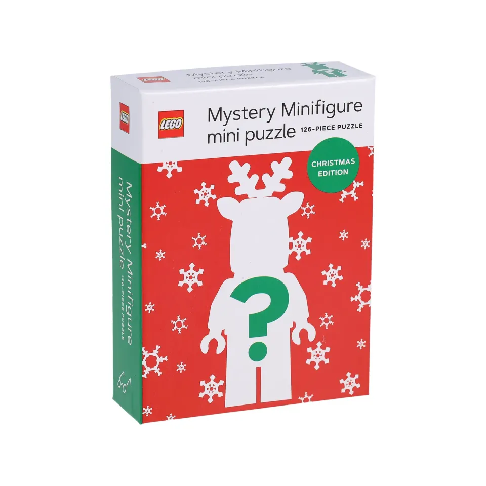 LEGO Mystery Minifigure puslespill 126 brikker rød jul