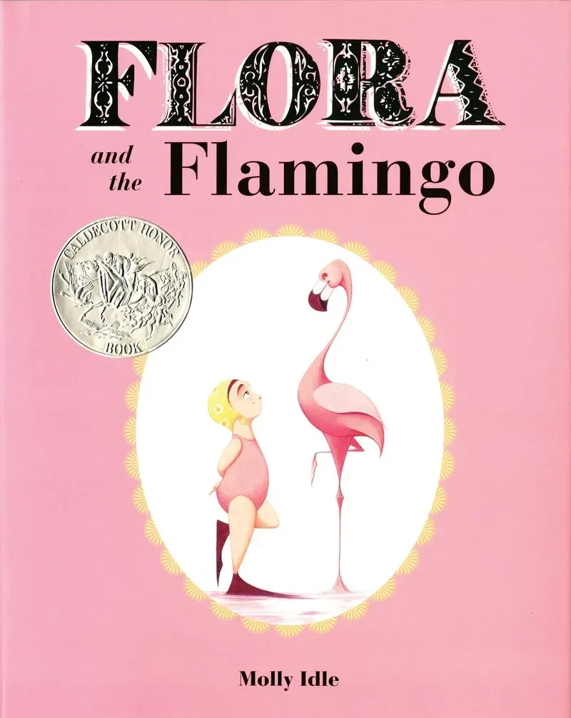 Abrams and Chronicle Flora and the Flamingo bildebok innbundet ordløs
