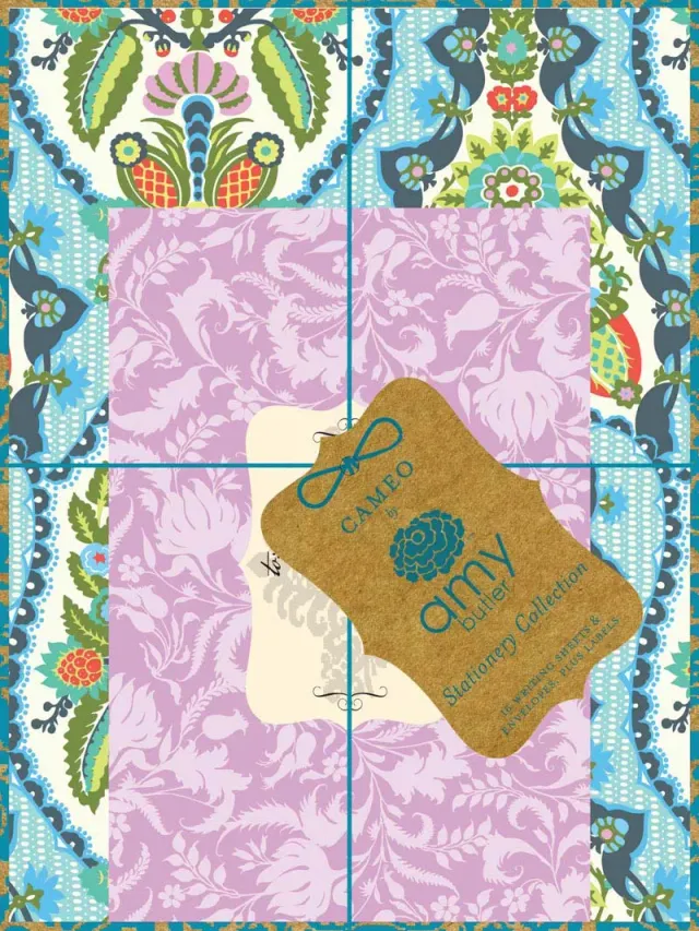 Cameo Stationery Collection notatkort Amy Butler