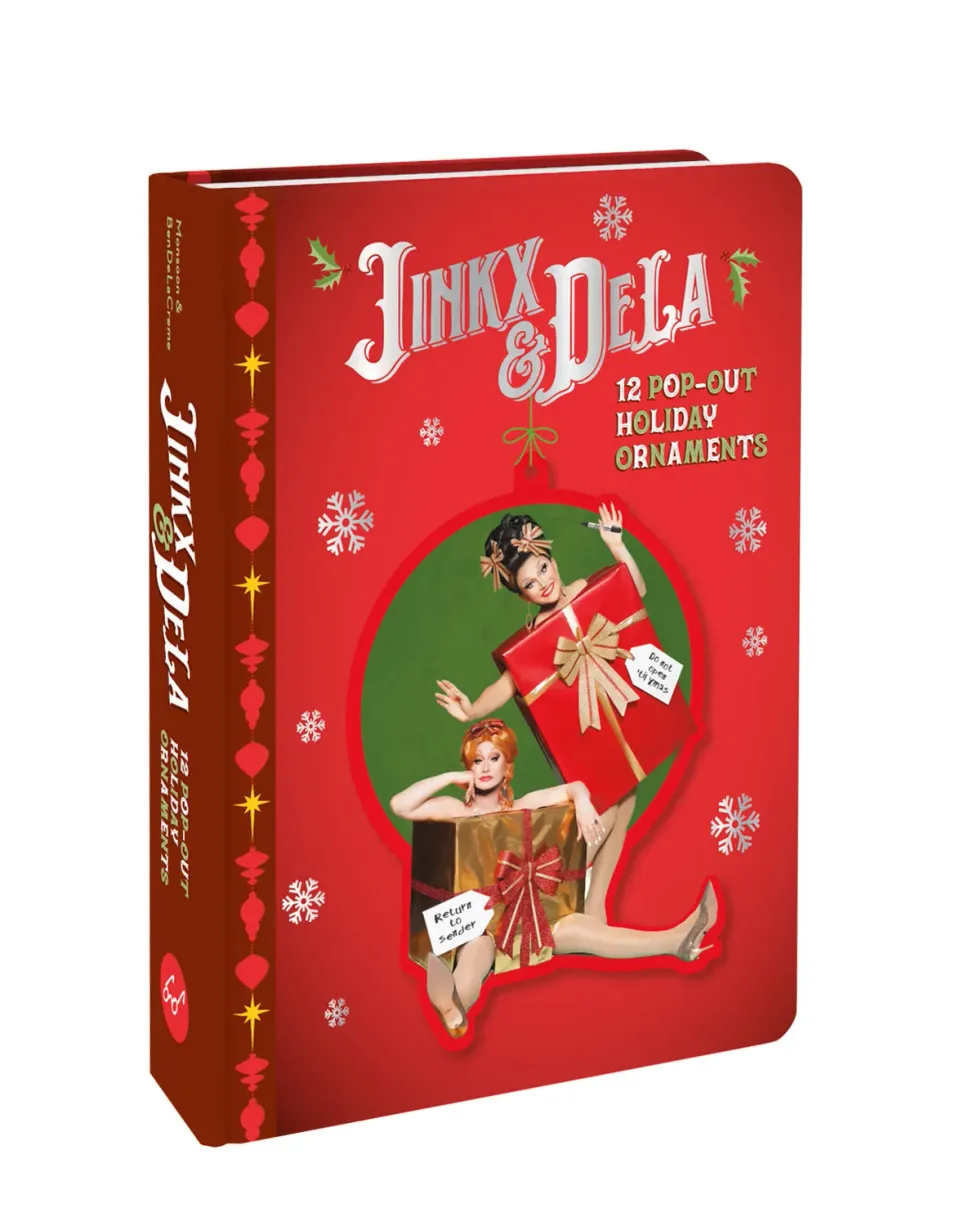 Jinkx & DeLa 12 julepynt pop-out bok