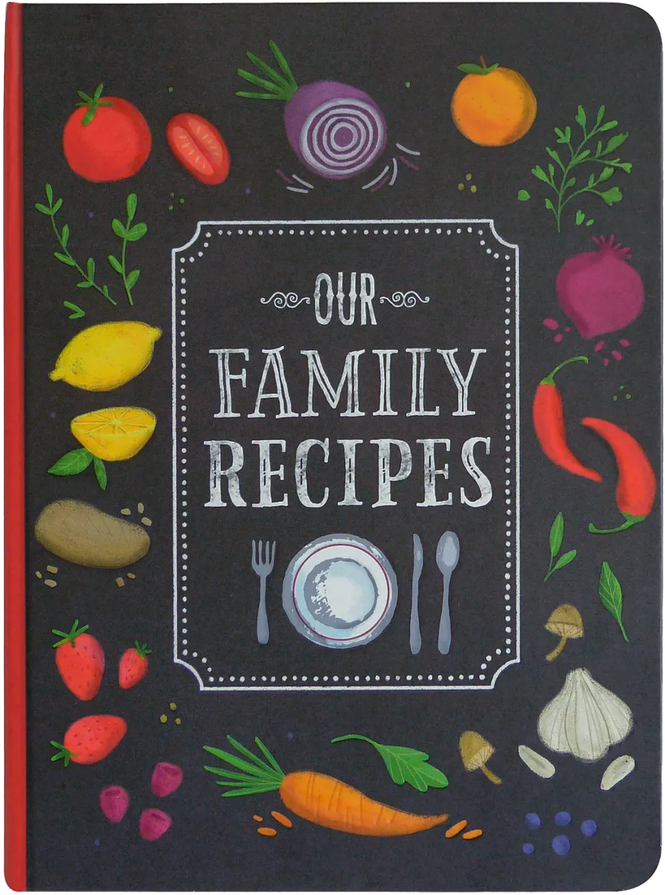 Peter Pauper Press Our Family Recipes oppskriftsbok innbundet