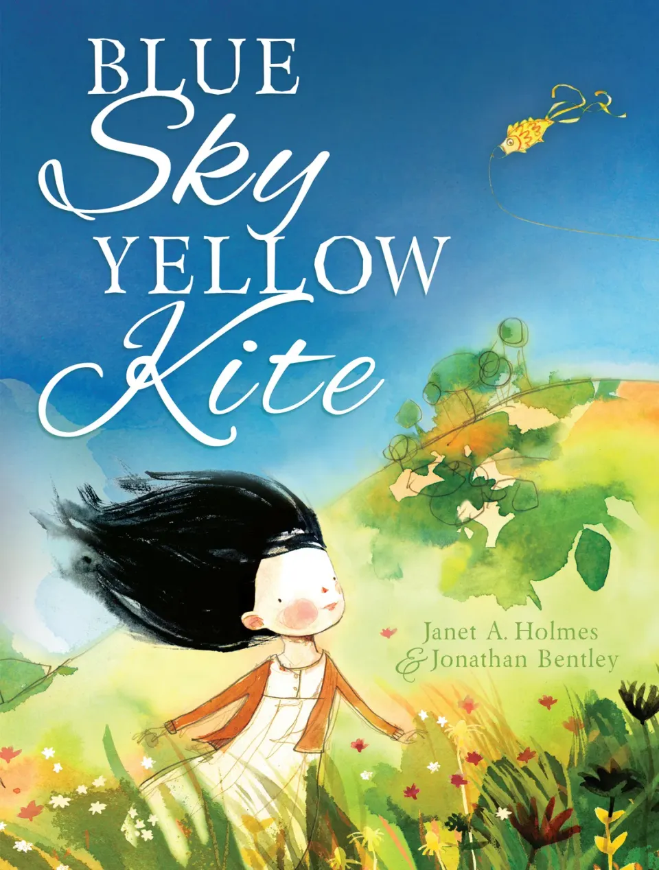 Janet A. Holmes Blue Sky Yellow Kite bildebok innbundet