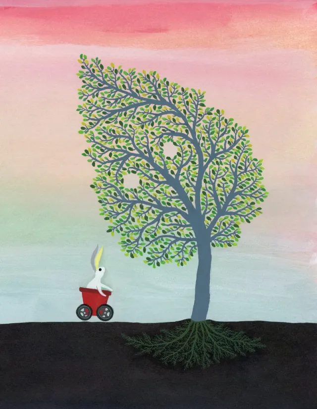 Abrams and Chronicle Bunny & Tree bildebok innbundet ordløs
