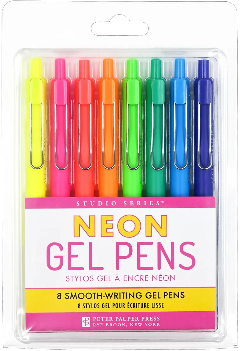 Peter Pauper Studio Series gelpenner neon 8-pakn 0.5