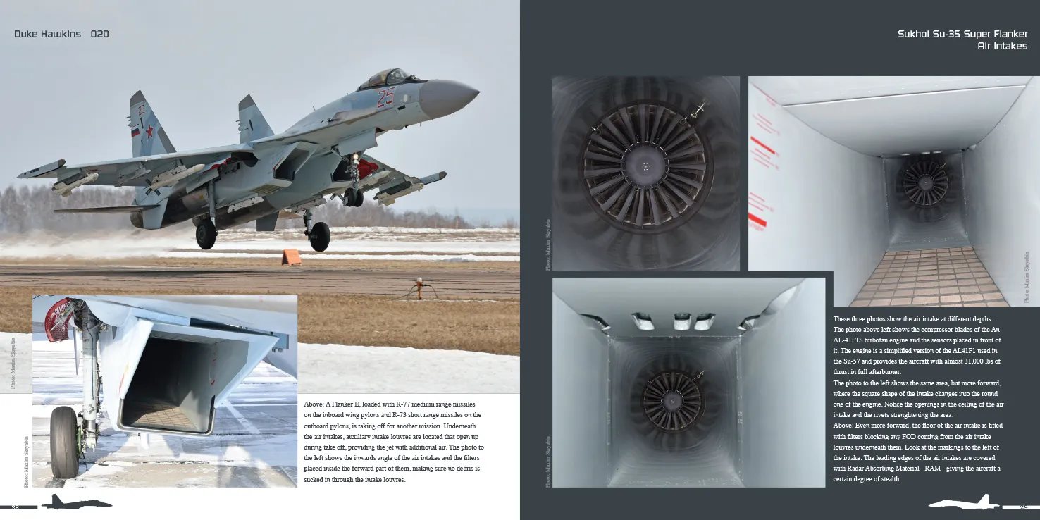 Duke Hawkins Sukhoi Su-35S Flanker E bok 116 sider cockpit