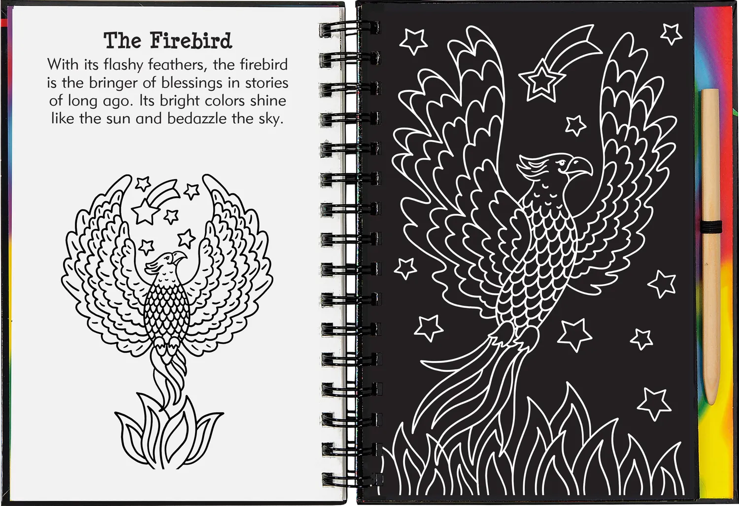 Scratch and Sketch Rainbow Magic skrapebok for barn 5 år+
