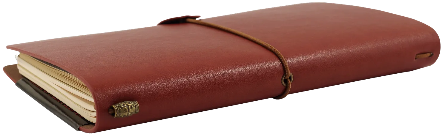 Peter Pauper Press Voyager Burgundy notatbok burgunder 3 innlegg