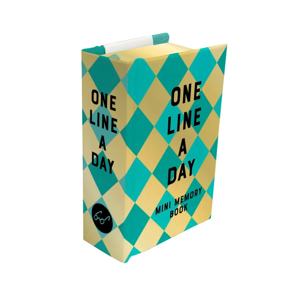 One Line a Day Mint Diamond Mini minnebok ett år